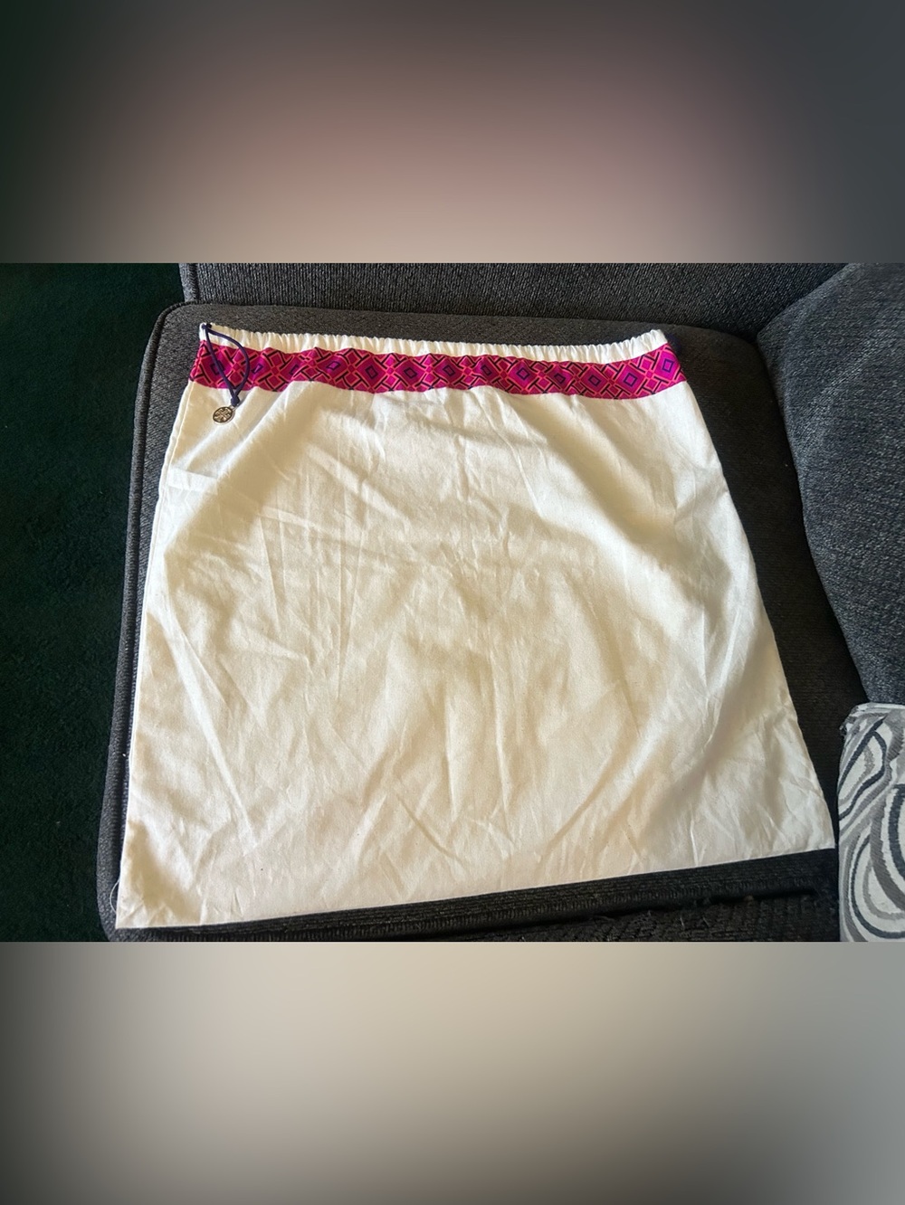 Tory Burch drawstring dust cover bag